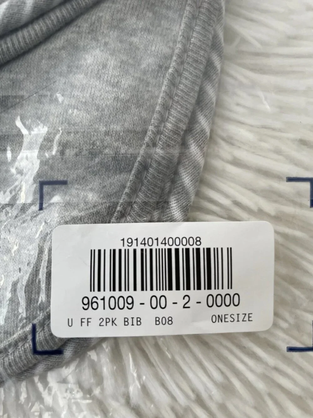 SALE! NWT GAP Baby BIB (Gray Stripe + Solid Gray)